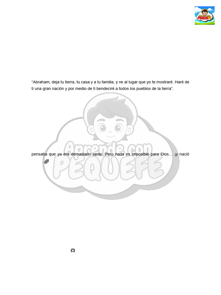 La fe y promesas de Abraham | PDF | Abrahán | Sarah
