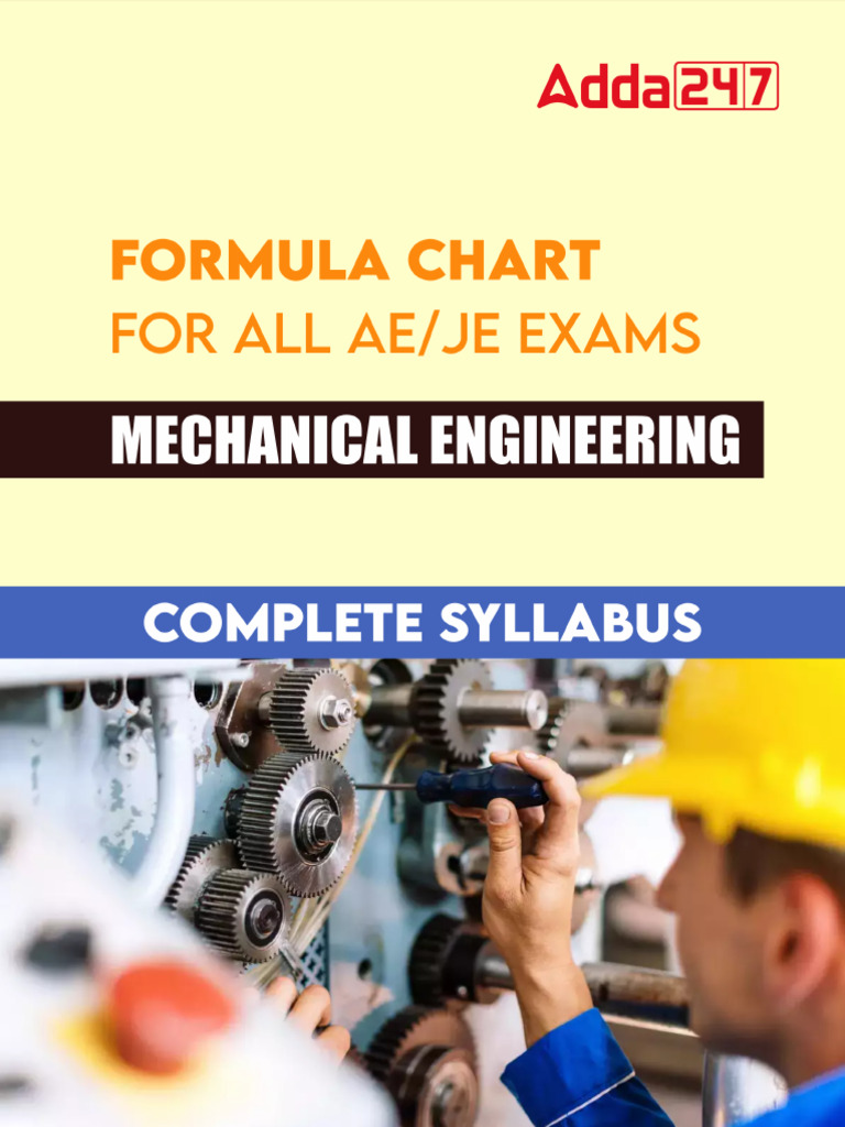 Mechanical Engineering Formula Chart | PDF | Young's Modulus ...