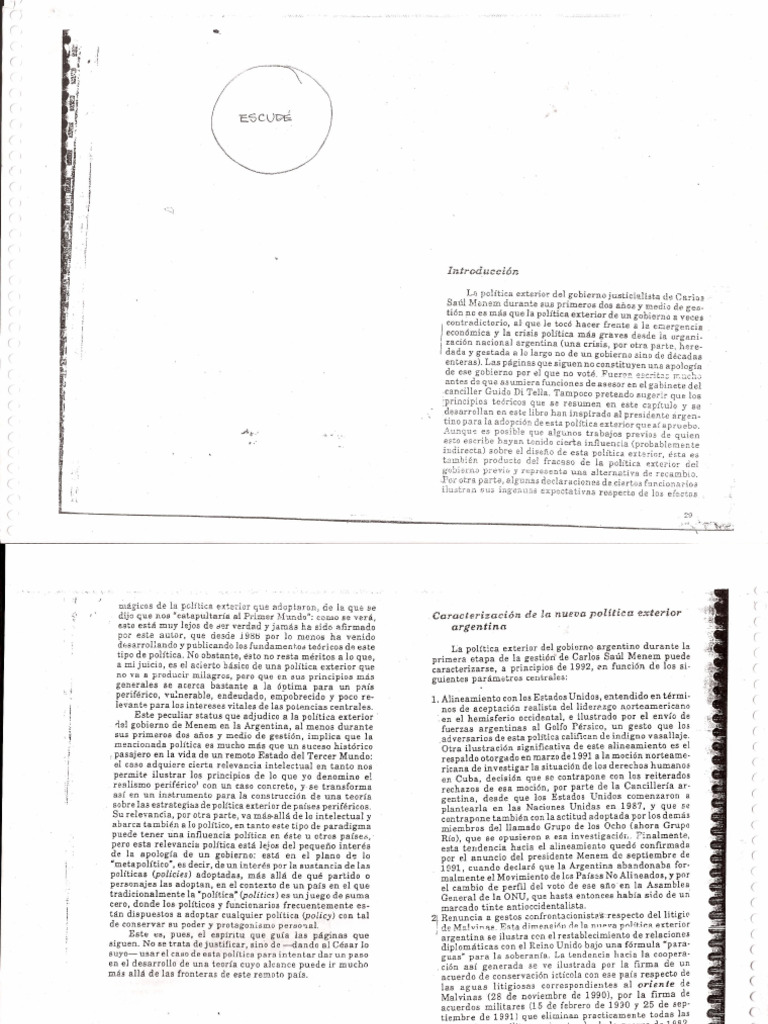 ESCUDE CARLOS, Realismo Periférico 29-71 | PDF