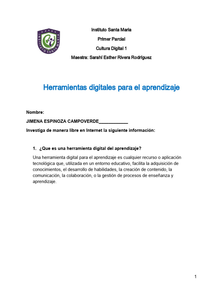 Herramientas Digitales en Educación | PDF | Aprendizaje | Enseñando
