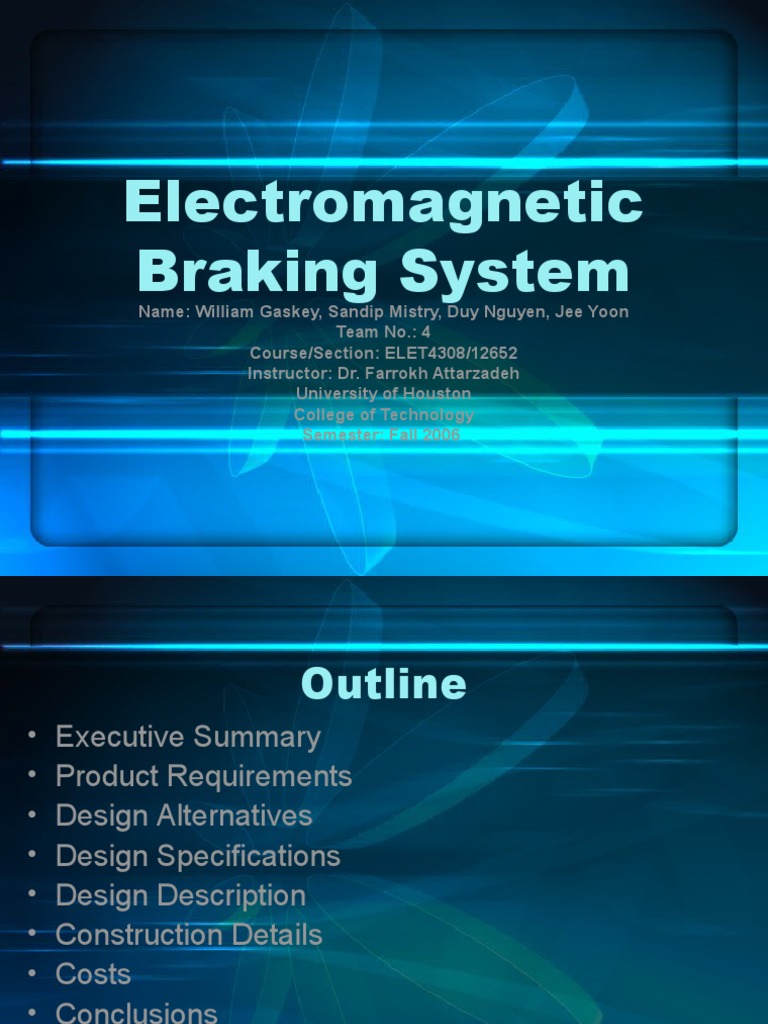 Braking System Power Supply Brake