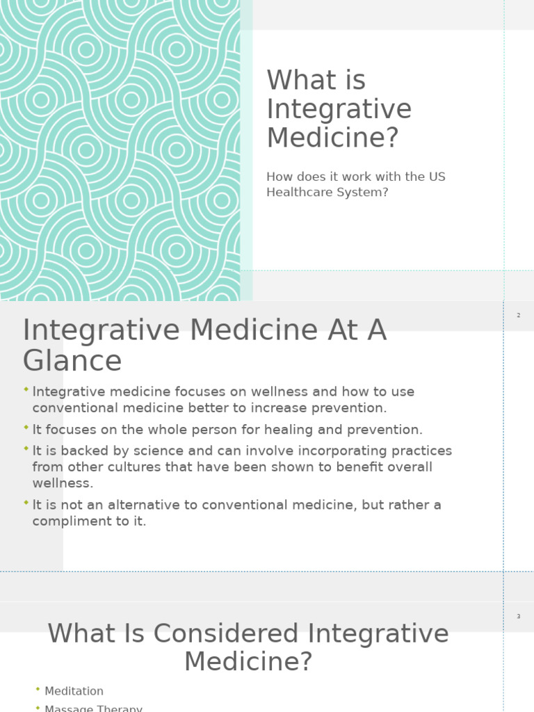 What Is Integrative Medicine | PDF