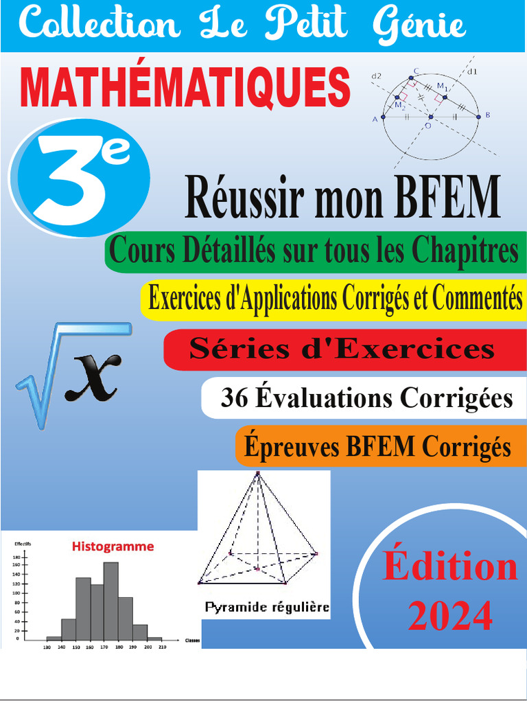 Exercices Corrigés pour le BFEM 2024 | PDF