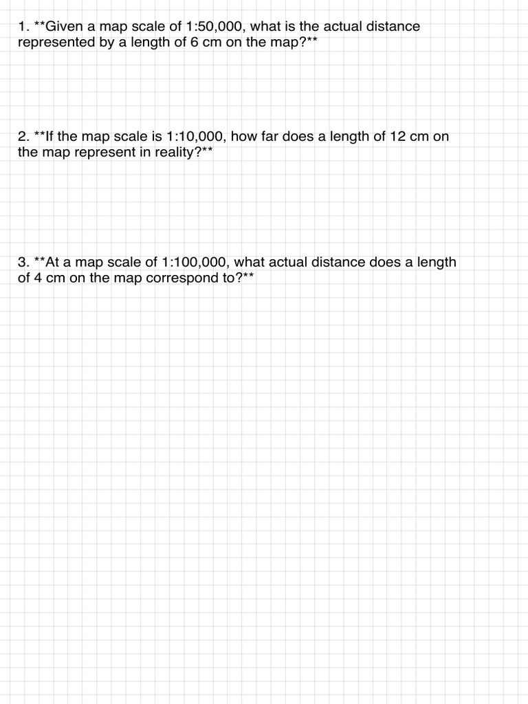 Map Scales and Ratios Explained | PDF