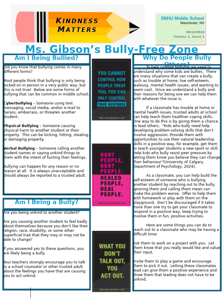Bully-Free Zone: Strategies for Schools | PDF | Bullying ...