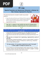 Ferinject Administration Guidelines | PDF | Intravenous Therapy ...