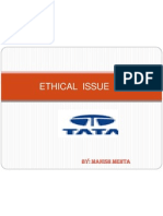 Ethical Issue In: By: Manish Mehta