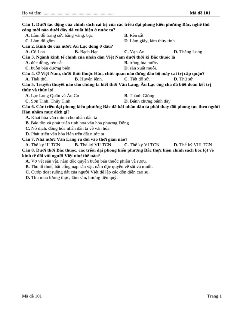 Ma De101 | PDF