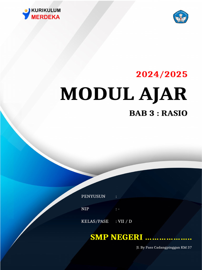 Modul Ajar Rasio untuk SMP 2025 | PDF