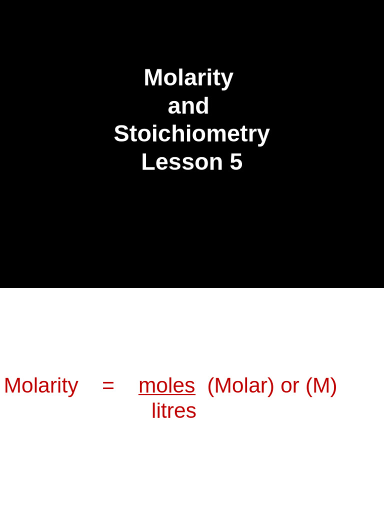 Molarity and Stoichiometry Calculations | PDF | Sodium Carbonate ...