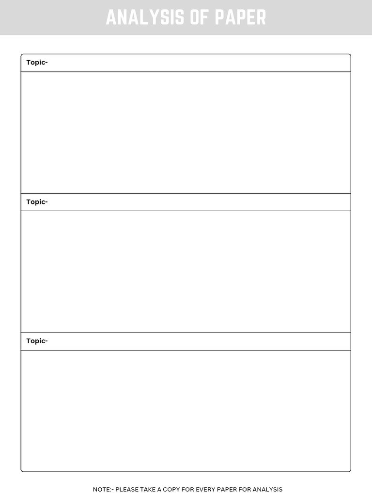 Analysis of Paper | PDF