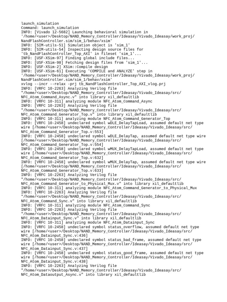 NAND Flash Controller Simulation Logs | PDF | Software Engineering ...