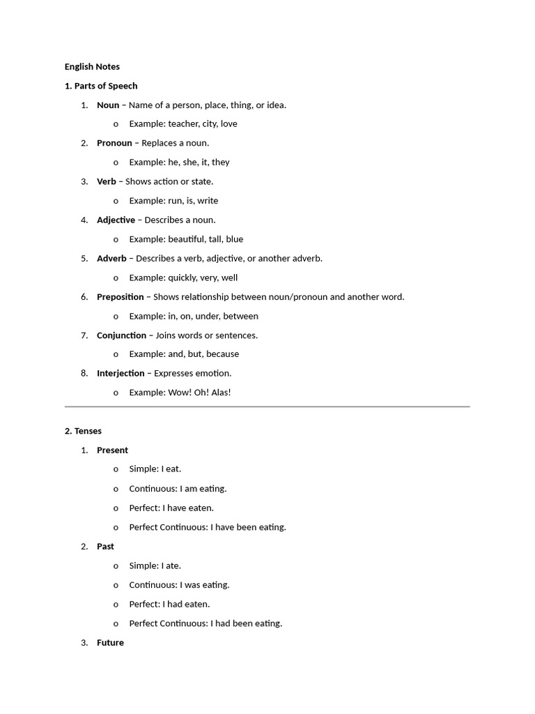 Essential English Grammar Guide | PDF | Verb | Perfect (Grammar)