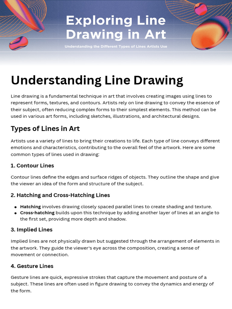 Understanding Line Drawing | PDF | Drawing | Composition (Visual Arts)