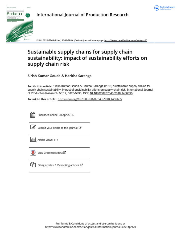 9 - Sustainable Supply Chains For Supply Chain Sustainability Impact of ...
