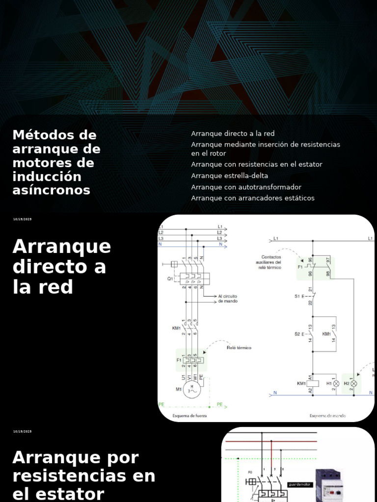 Métodos de Arranque de Motores de Inducción | PDF | Motor eléctrico ...
