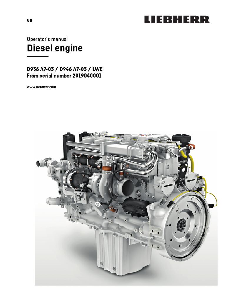 Diesel Engine: Operator's Manual | PDF | Screw | Coolant