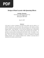 Design of Plant Layouts With Queueing Effects