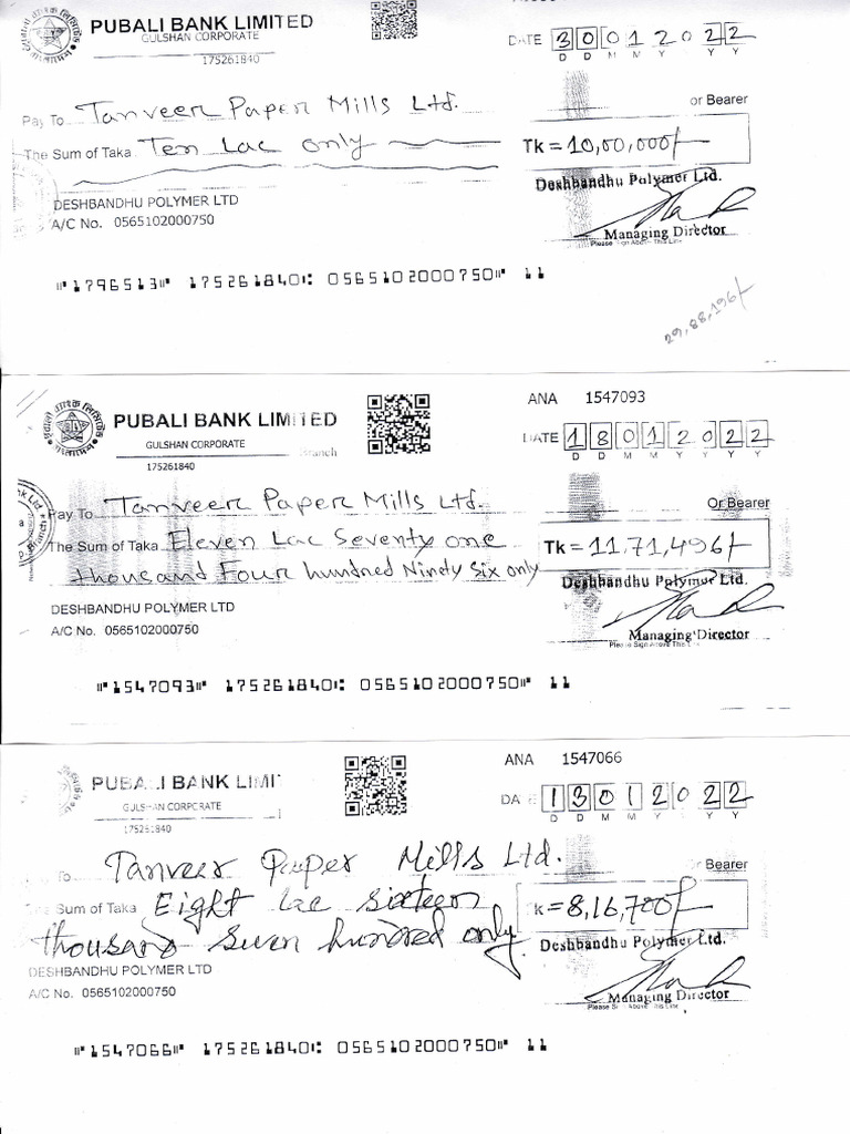 DPL-January 2022, Purchase Cheque | PDF
