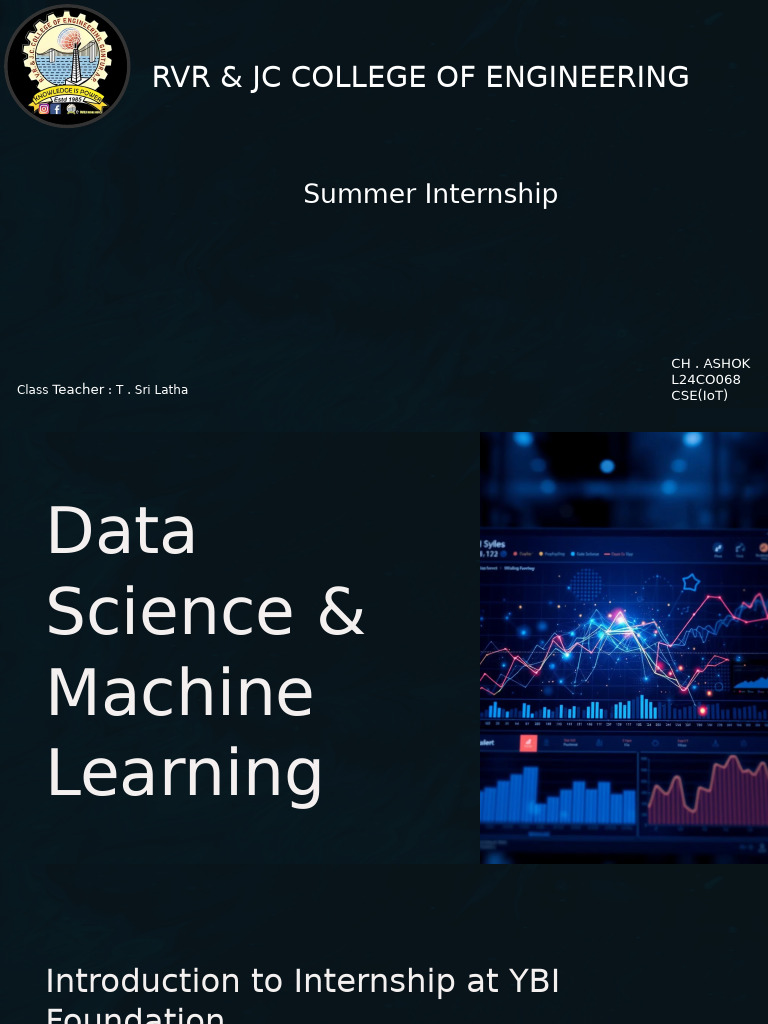 Data Science Internship Overview | PDF | Applied Mathematics ...