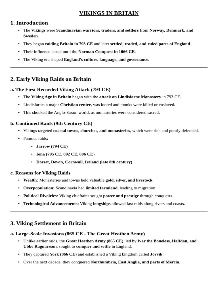 The Vikings in Britain PDF | PDF | Danelaw | Vikings