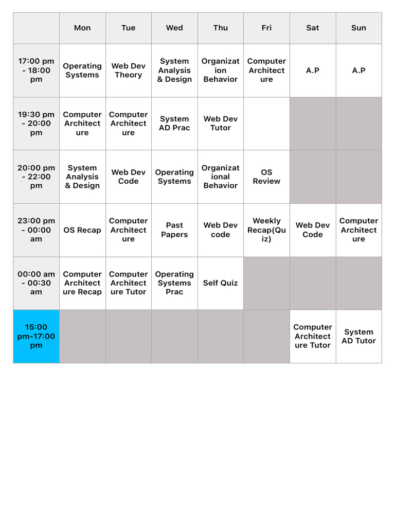 Time Table (2) - 06oct25 - 025944 | PDF