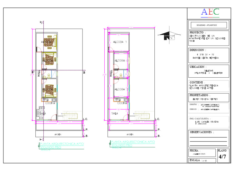Planta Arq Segundo Piso Apto | PDF