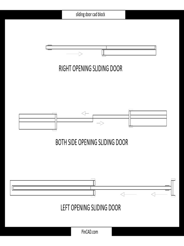 Sliding Door Cad Block | PDF