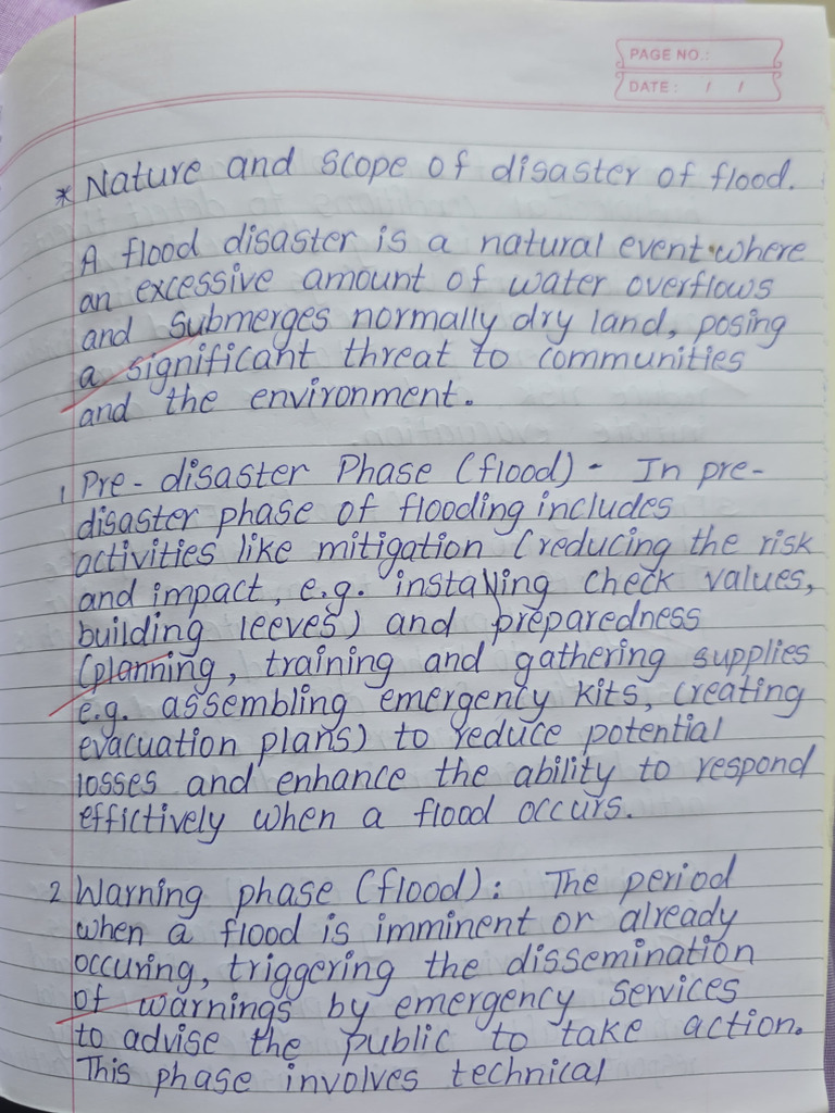 Flood Disaster Management Phases | PDF