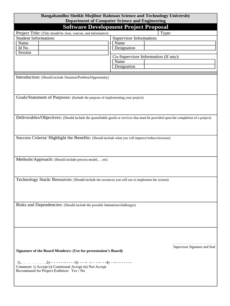 Software Development Project Proposal | PDF