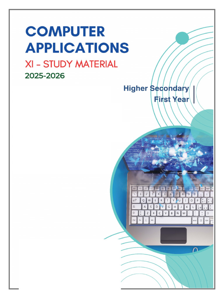 Computer Applications Course Overview | PDF | Random Access Memory ...