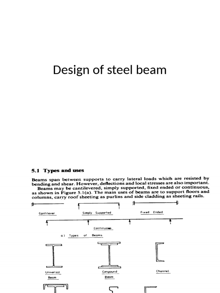 Steel Beam Design - 103531 | PDF