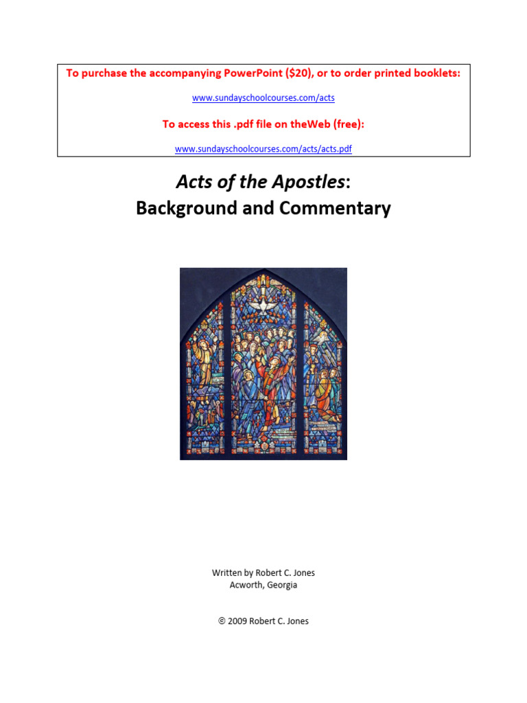 Acts of the Apostles: Study Guide | PDF | Paul The Apostle | Acts Of ...