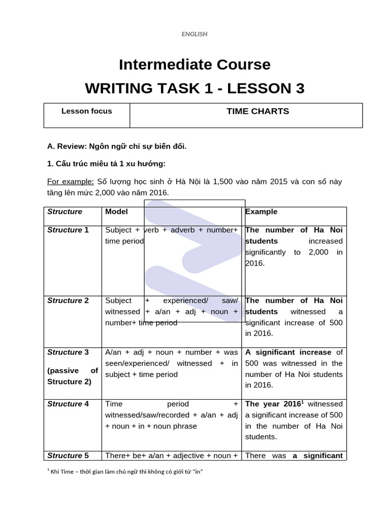 Lesson 3 - Time Charts | PDF