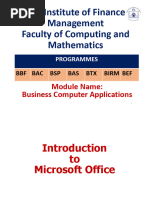 Comprehensive Microsoft Office Guide | PDF
