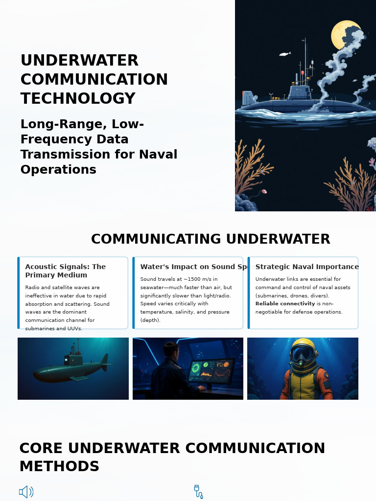 Underwater Communication Technology | PDF | Sonar | Acoustics