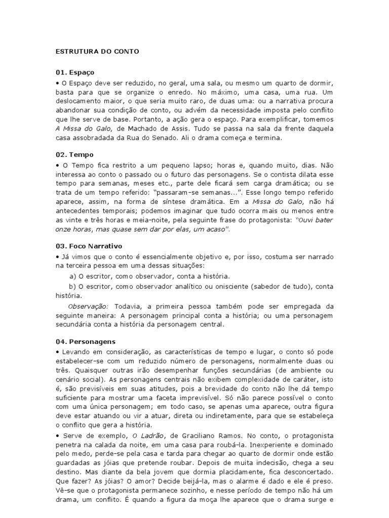 Estrutura Do Conto | PDF | Contos | Tempo