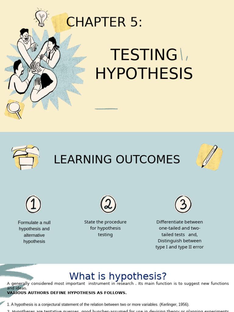 Hypothesis Testing Procedures Explained | PDF