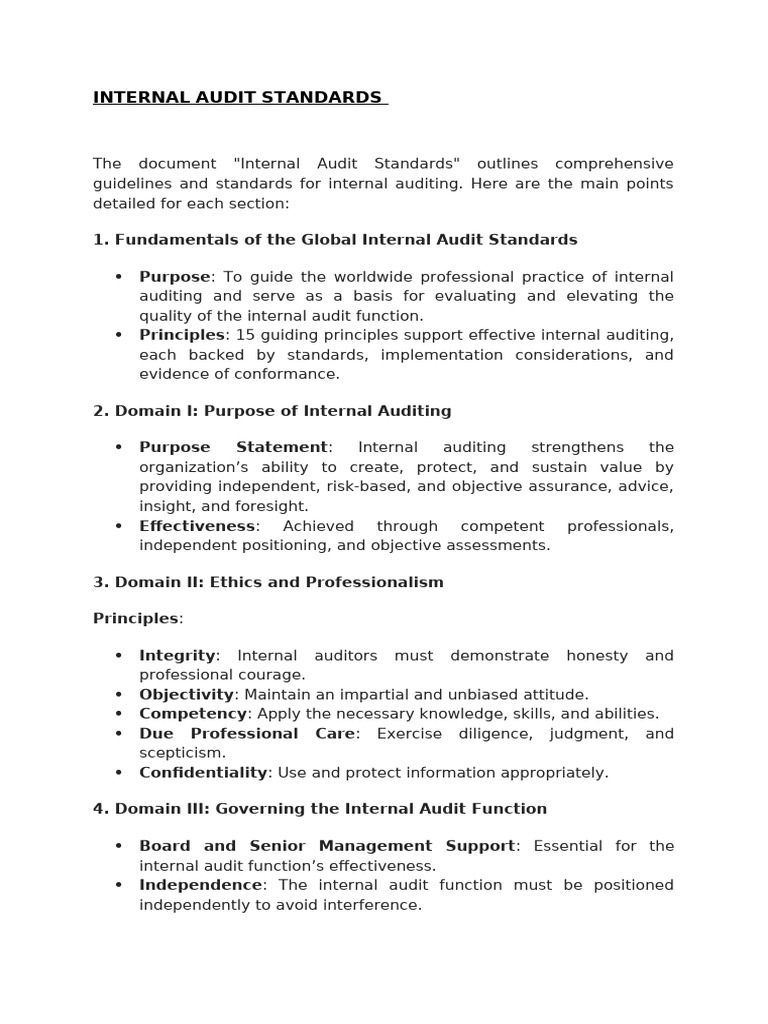 Internal Audit Standards Guide | PDF | Internal Audit | Audit
