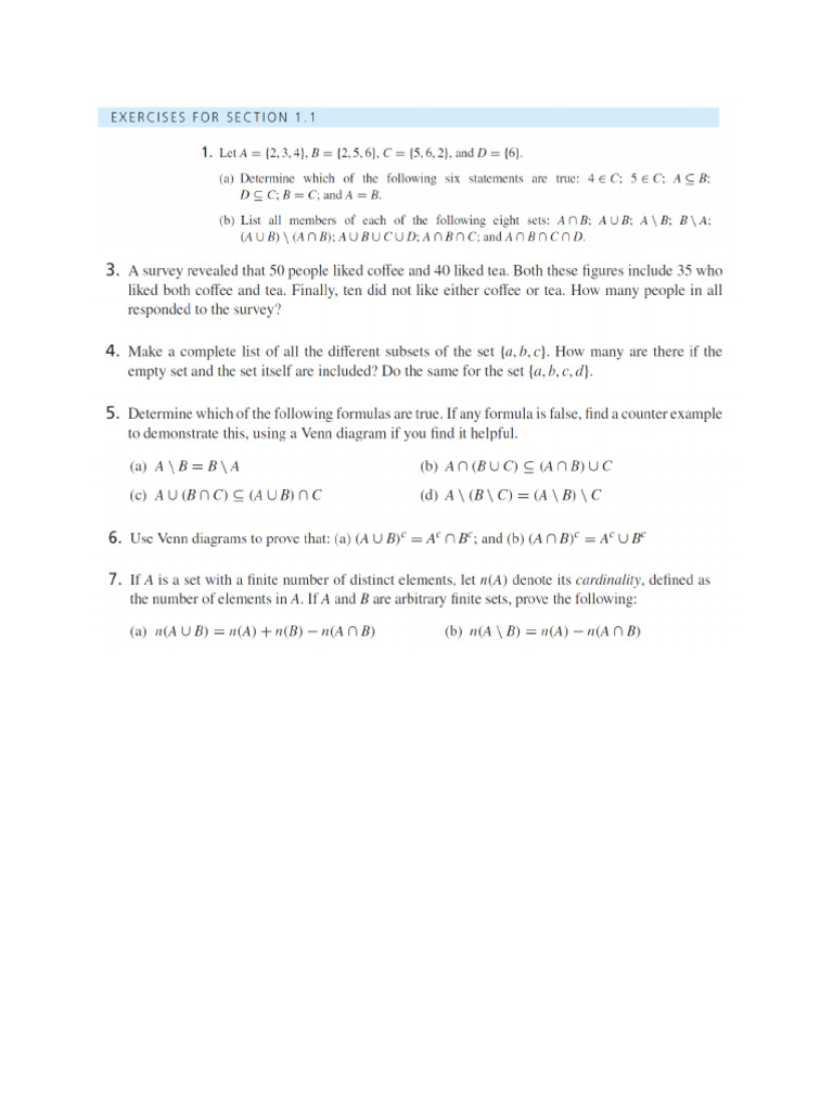 Exercises | PDF