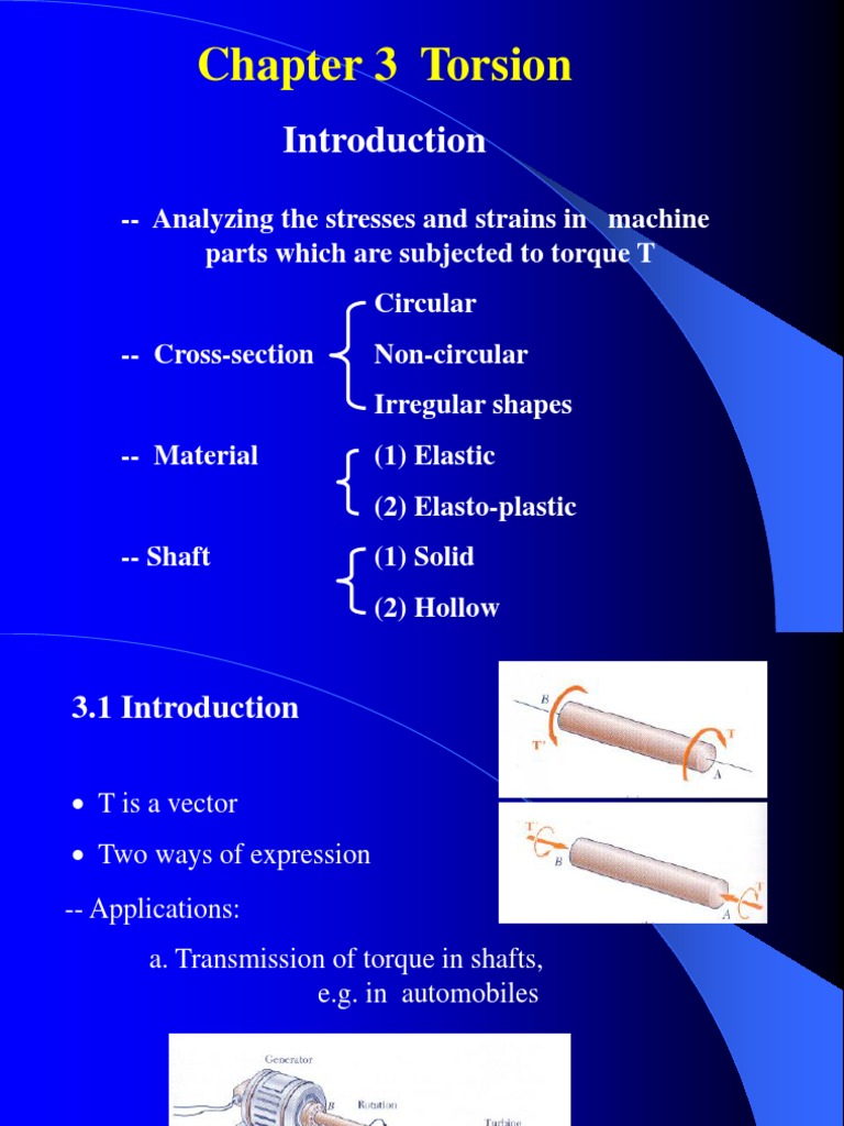 Torsion Analysis in Shaft Design | PDF | Deformation (Engineering ...