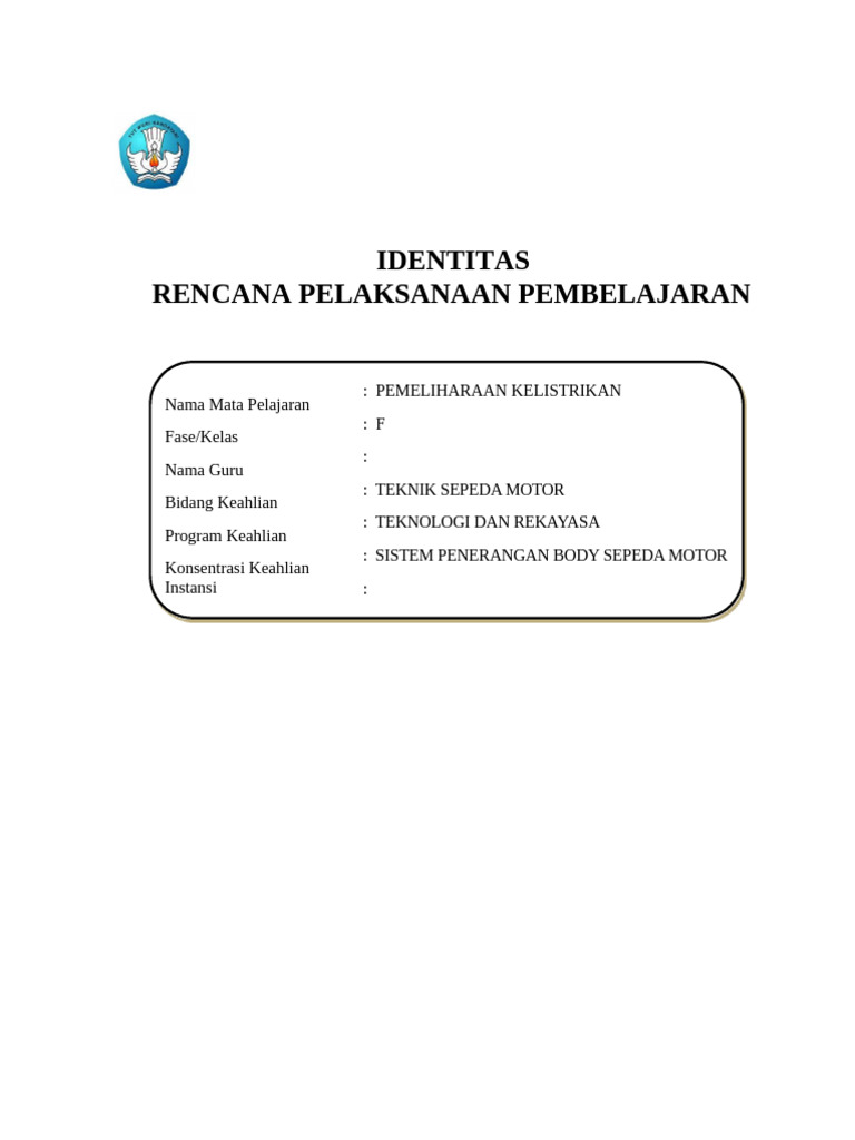Contoh FORM RPP-MENDALAM | PDF