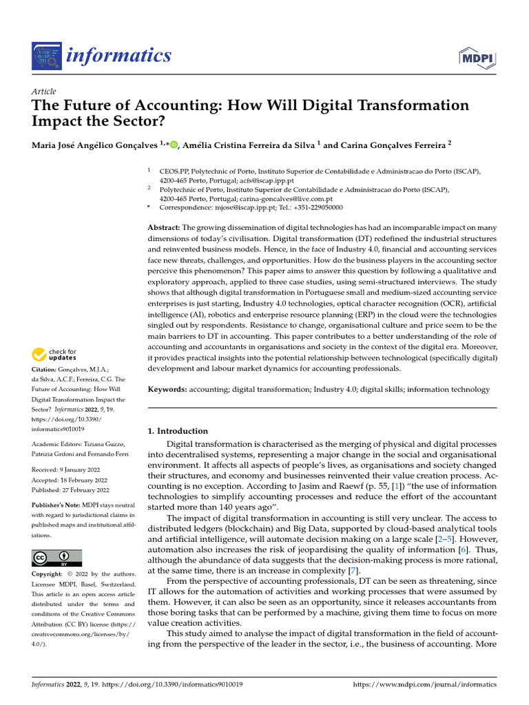 The Future of Accounting How Will Digital Transformation Impact The ...