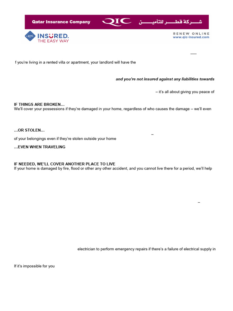 Home Contents Insurance Overview | PDF | Liability Insurance | Insurance
