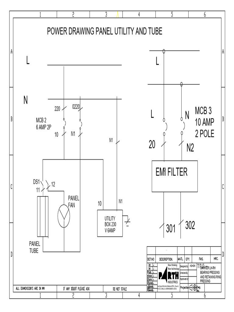 Power Drawing Panel Layout Guide | PDF