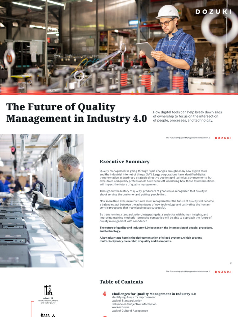 Future QMS in Industry 4.0 - Dozuki | PDF | Quality Management ...