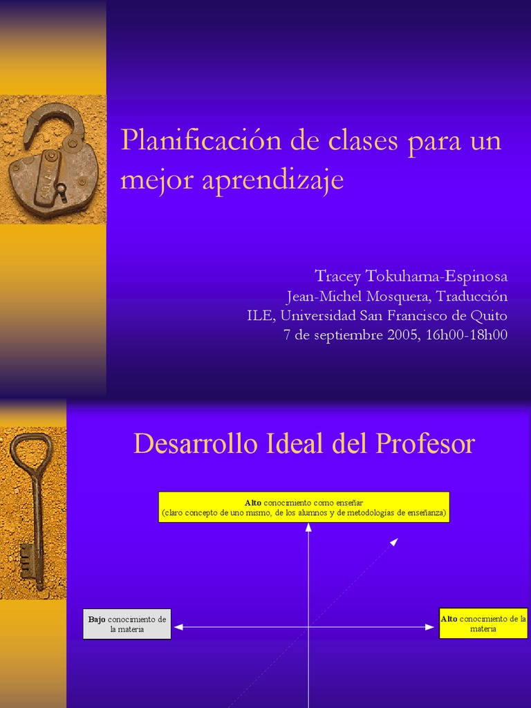 Planificación Efectiva de Clases | PDF | Crecimiento personal y profesional