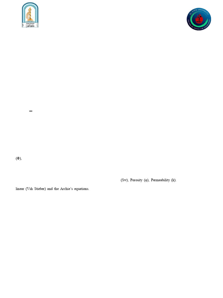 Reservoir Characterization Using Well Log Data: Ntroduction | PDF ...