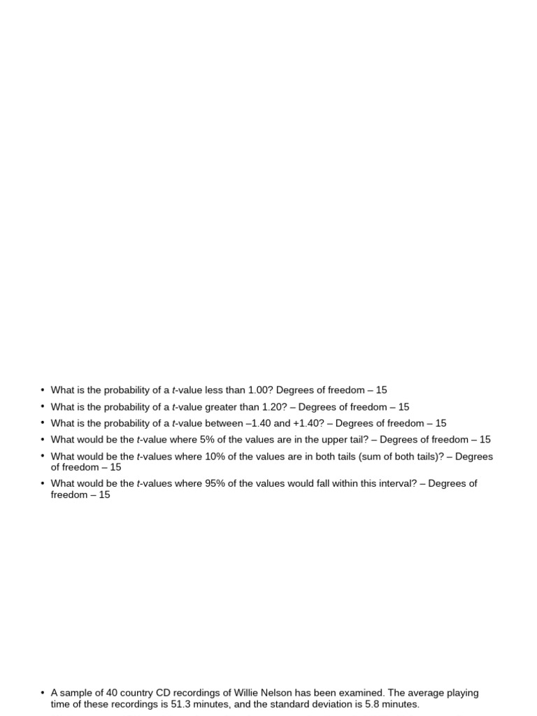 Statistical Analysis of Confidence Intervals | PDF | Confidence ...
