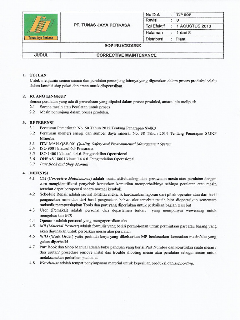 Corrective Maintenance | PDF